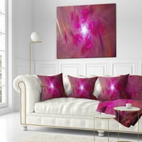 Dizajn Pink Fraktal Whirlpool dizajn - Sažetak jastuka za bacanje - 12x20