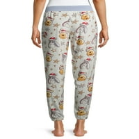 Disney ženske i žene plus Winnie the Pooh plišani pidžama joggers