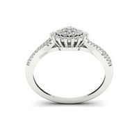 10k dijamantni zaručnički prsten od bijelog zlata od 12k