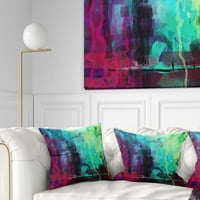 Dizajn Abstract Digital slikanje - Sažetak jastuka za bacanje - 18x18
