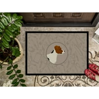 52194 Jack Russell terijer tepih za kuhinjska vrata, unutarnja prostirka ili vanjska prostirka za dobrodošlicu 18.27