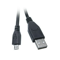 10ft USB 2. muški do mikro-b muški kabel, crni, 4pk